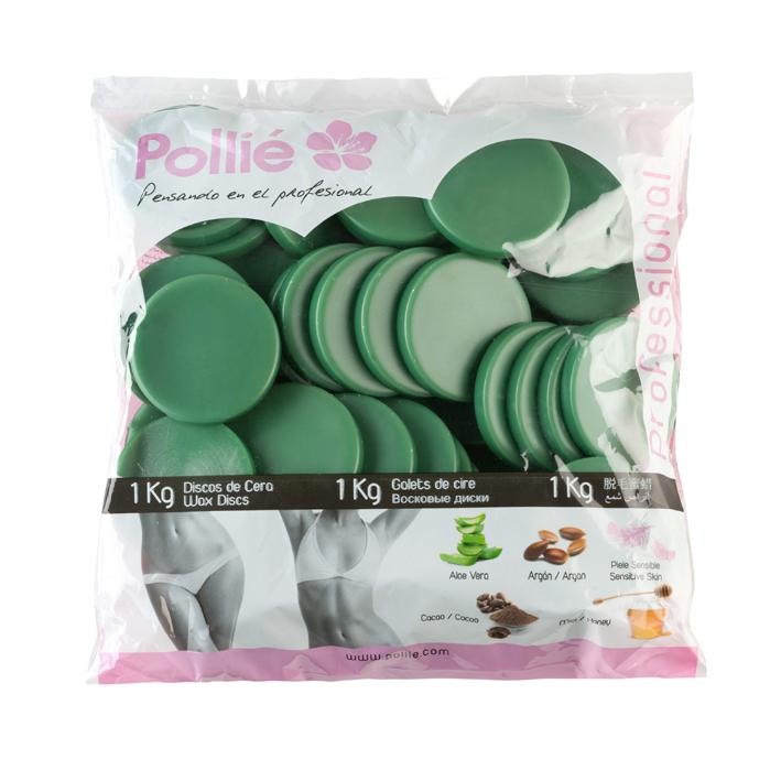 Eurostil BOLSA 1KG. DISCOS CERA VERDE ALOE VERA