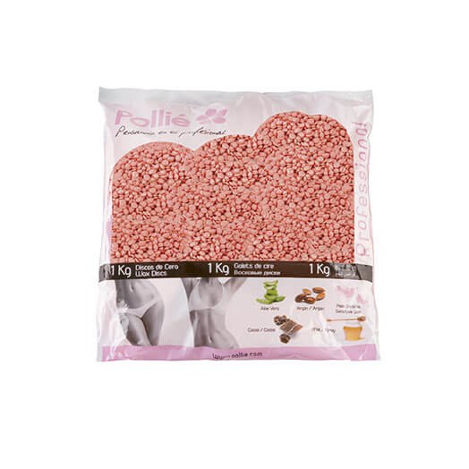 Eurostil BOLSA 1KG. PERLAS CERA ROSA