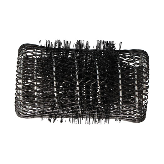 Eurostil BOLSA 6 RULOS MALLA NEGRO 7 CM