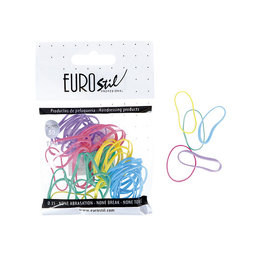 Eurostil BOLSA DE 50 GOMAS DE COLORES TPU