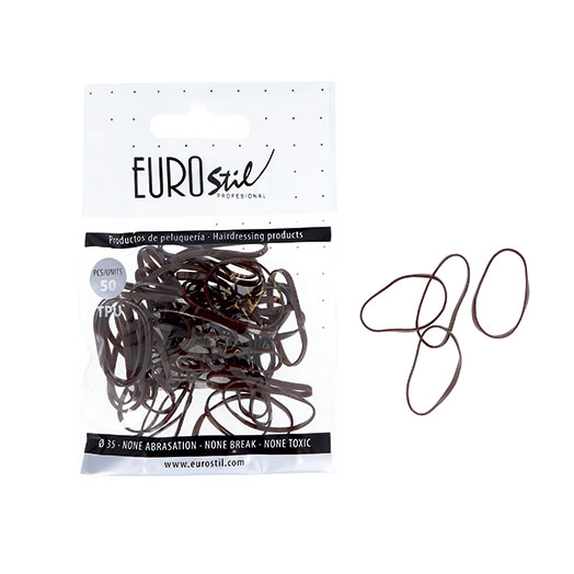 Eurostil BOLSA DE 50 GOMAS MARRONES TPU