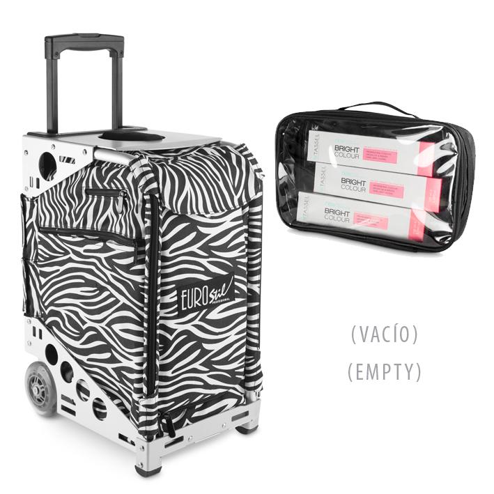 Eurostil BOLSA PELUQUERIA CON RUEDAS ZEBRA