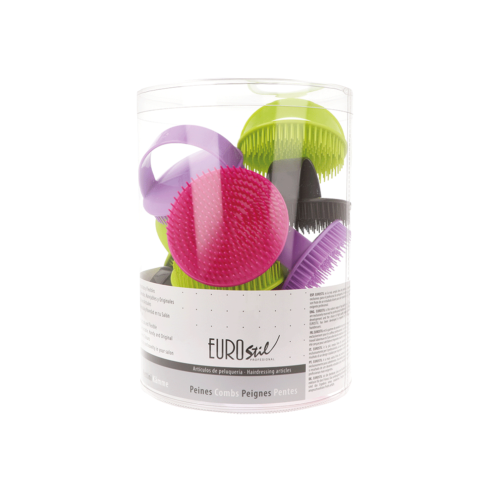 Eurostil BOTE 12 CEPILLOS MASAJEADORES COLORES