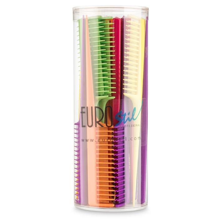 Eurostil BOTE 24 CEPILLOS DOBLE ALTURA PARA CREPAR