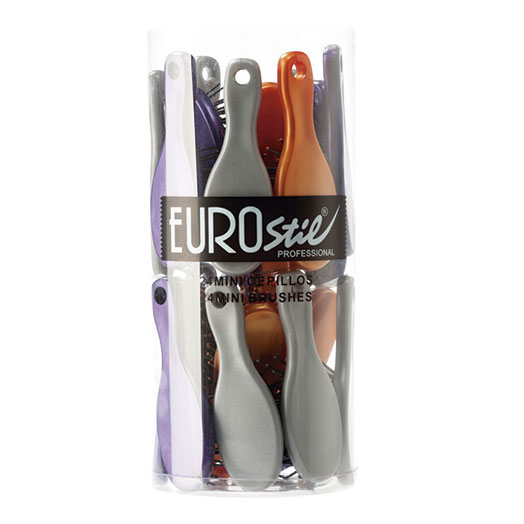 Eurostil BOTE 24 CEPILLOS NEUMÁTICOS MINI