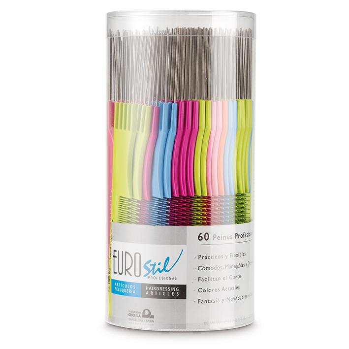 Eurostil BOTE 60 PEINES COLORES MOD.1469
