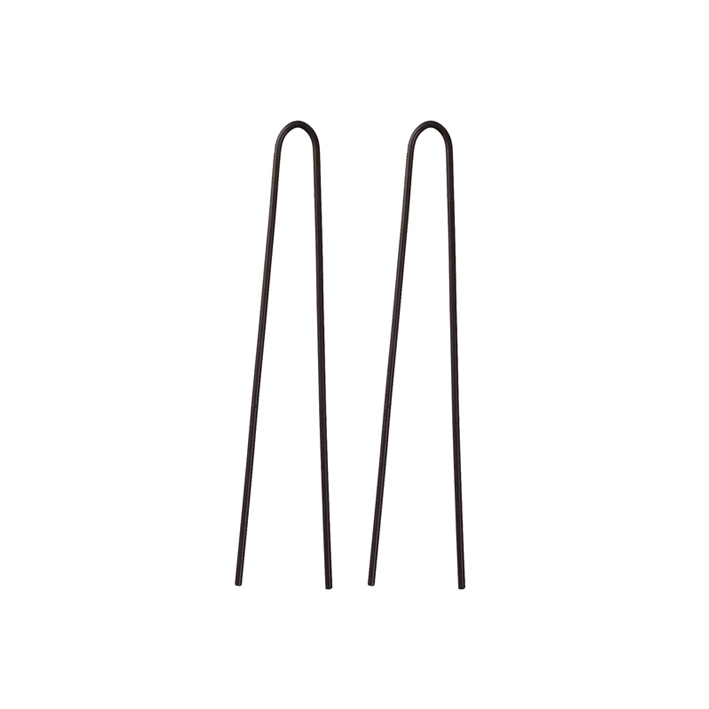 Eurostil CAJA 200 G.HORQUILLAS NEGRAS 70 MM