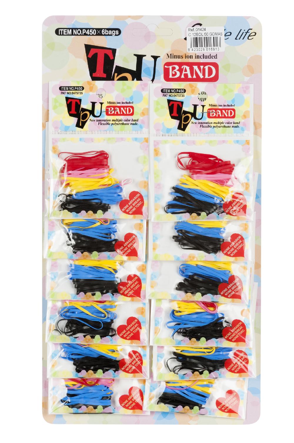 Eurostil CARTON 12 BOLSAS DE 50 GOMAS