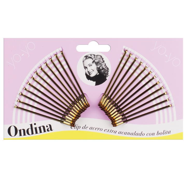 Eurostil CARTON 24 CLIPS YO-YO BRONCE 50 MM