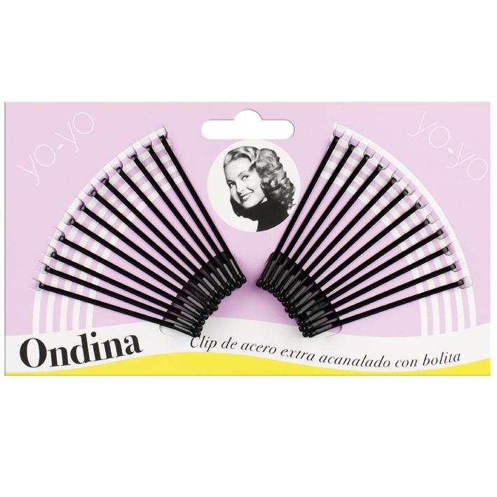 Eurostil CARTON 24 CLIPS YO-YO NEGRO 50MM