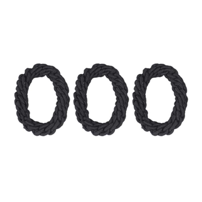 Eurostil CARTON 24 COLETEROS TRENZADOS NEGROS