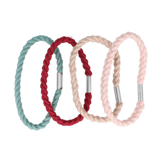 Eurostil CARTÓN 8 GOMAS TRENZADAS COLORES