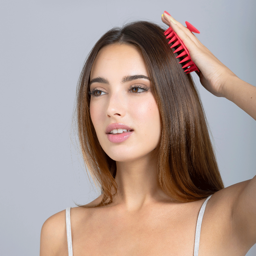 Eurostil CEPILLO MASAJEADOR CUERO CABELLUDO FUCSIA