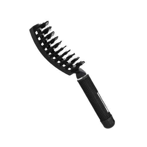 Eurostil CEPILLO VENT CURVO DOBLE NYLON NEGRO