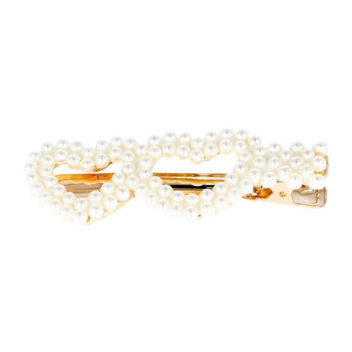 Eurostil CLIPS DORADOS CORAZONES CON PERLAS 2 UDS
