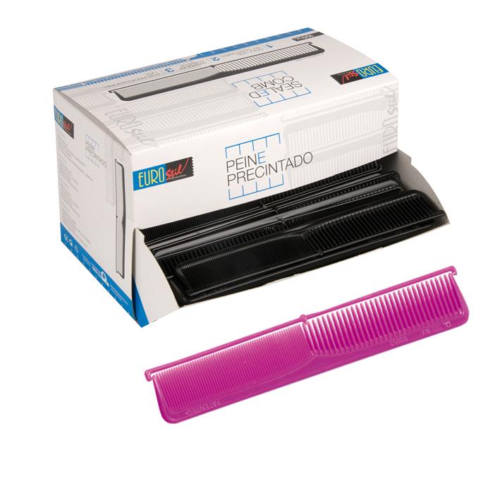 Eurostil DISP.100 PEINES UN USO PRECINTADOS FUCSIA