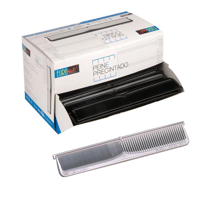 Eurostil DISP.100 PEINES UN USO PRECINTADOS PLATA