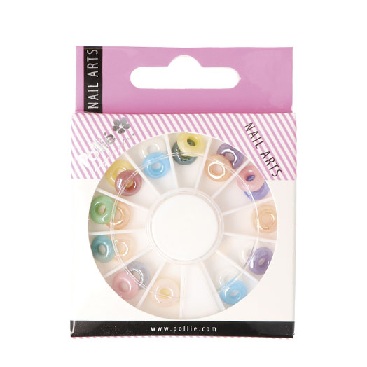 Eurostil DONUTS RHINESTONES NAIL ART RUEDA 144 u