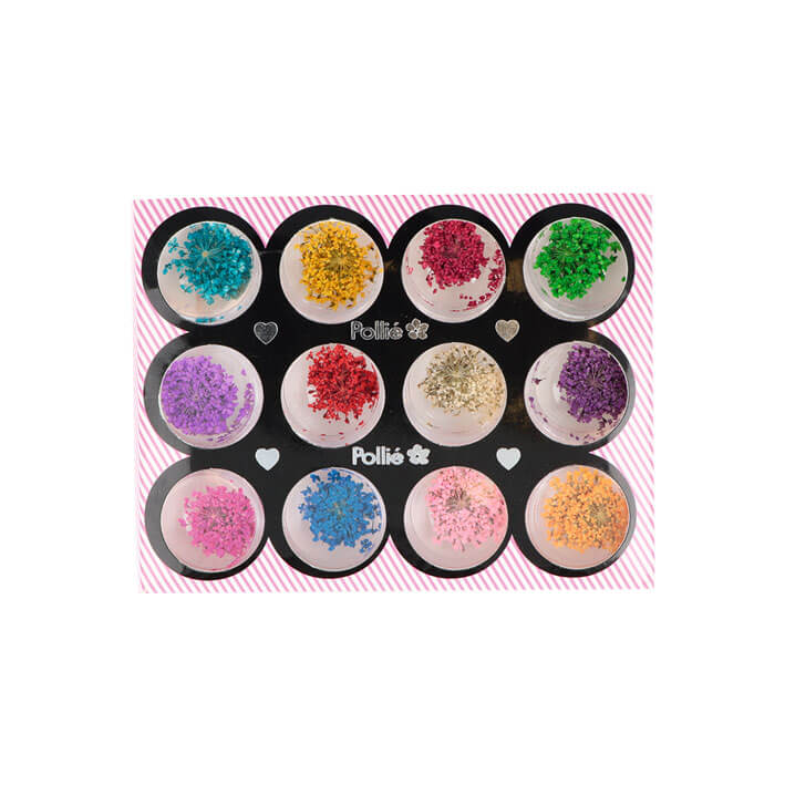 Eurostil FLORES SECAS PARA NAIL ART 12 COLORES