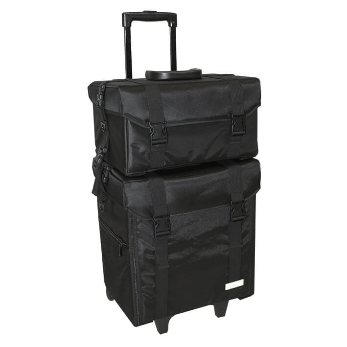 Eurostil MALETA DOBLE NYLON NEGRA 40 5X29X42CM