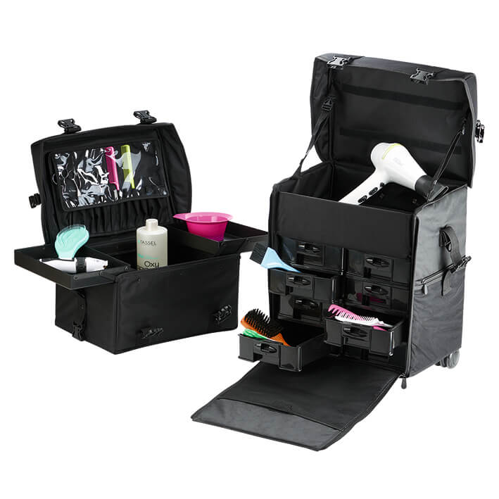 Eurostil MALETA DOBLE NYLON NEGRA 40 5X29X42CM