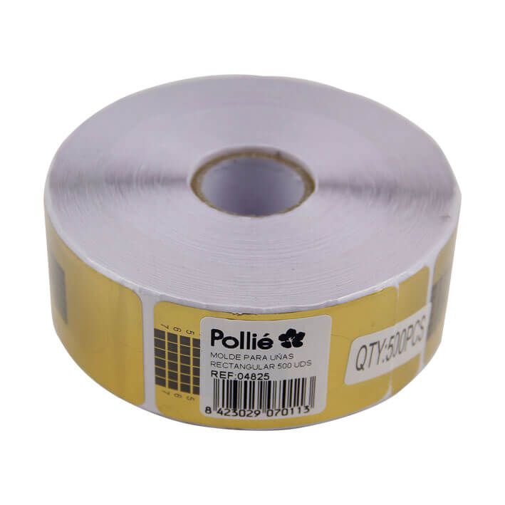 Eurostil MOLDE PARA UÑAS RECTANGULAR 500 UDS