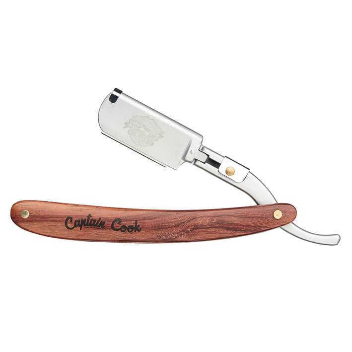 Eurostil NAVAJA AFEITAR MANGO MADERA CAPTAIN COOK
