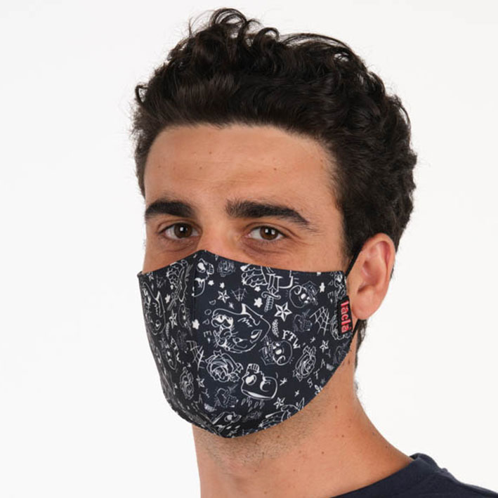 Eurostil PACK 3 MASCARILLAS TEXTIL CALAVERAS