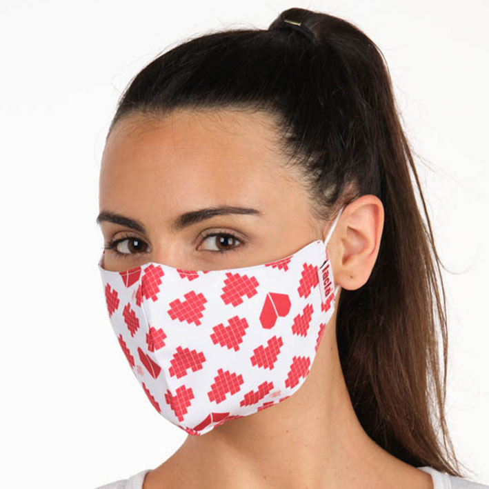 Eurostil PACK 3 MASCARILLAS TEXTIL CORAZON