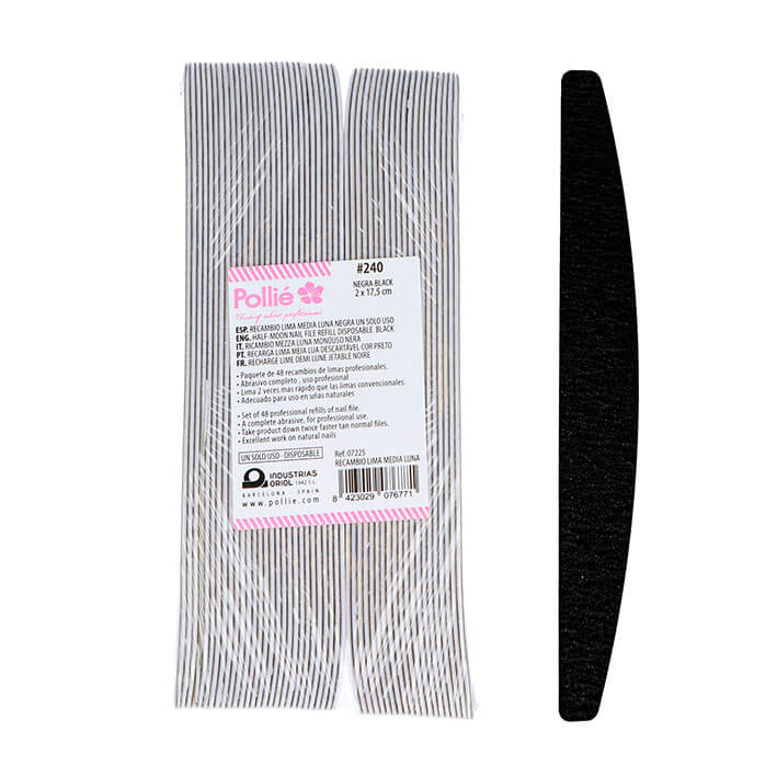 Eurostil PACK 48 REC.LIMA MEDIA LUNA #240 NEGRA