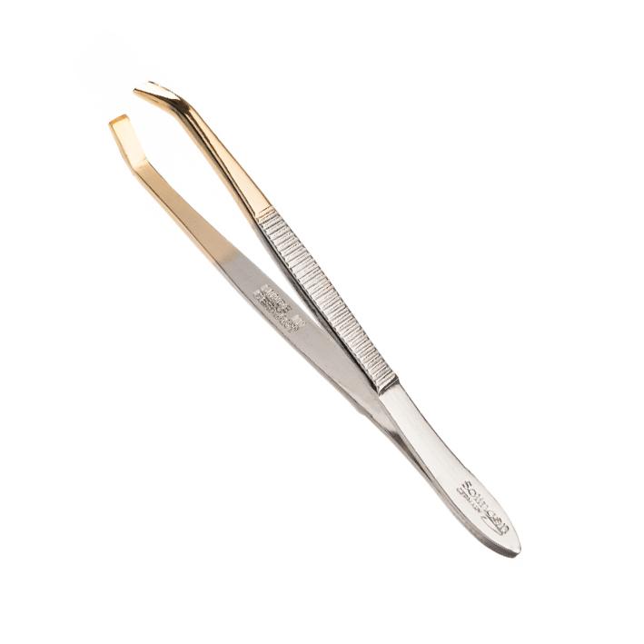 Eurostil PINZA DEPILAR 8 CM. PUNTA DORADA