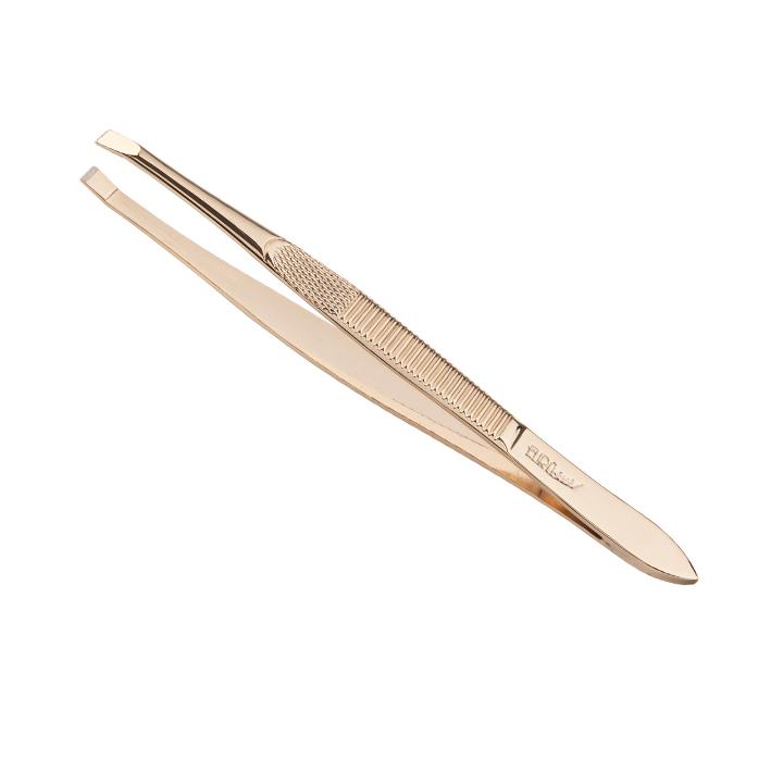 Eurostil PINZA DEPILAR 9 CM.DORADA P/RECTA