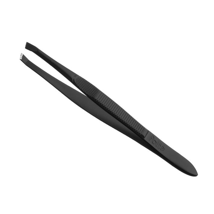 Eurostil PINZA DEPILAR 9 CM.NEGRA OBLIC