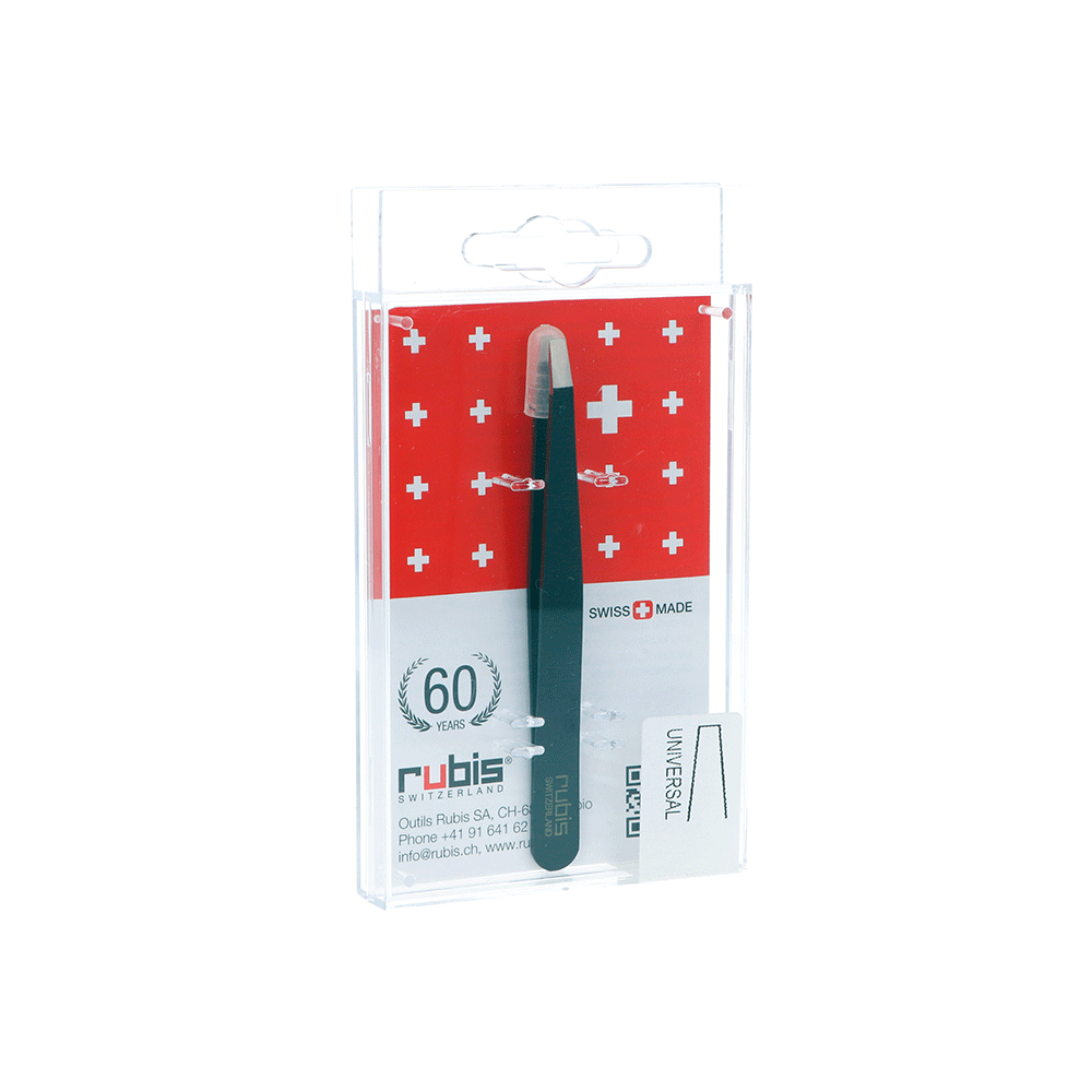 Eurostil PINZA DEPILAR RUBIS PUNTA PLANA