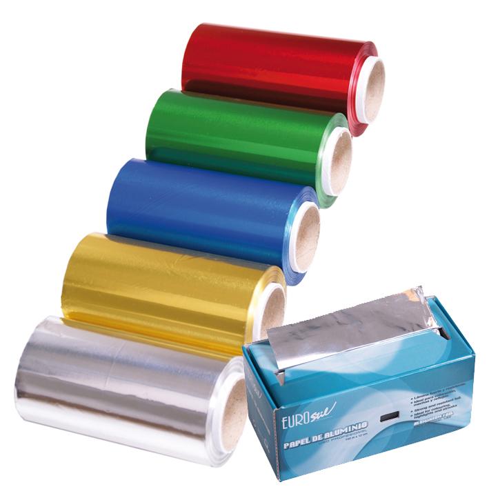 Eurostil ROLLO PAPEL ALUMINIO 100 M.PLATA