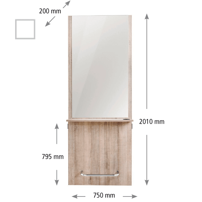 Eurostil TOCADOR MURAL MERCURY BLANCO