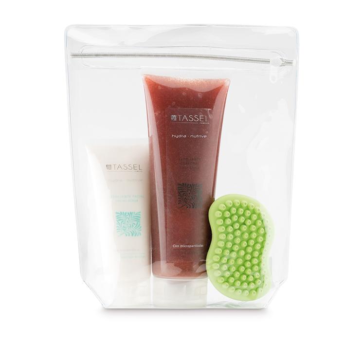 Eurostil KIT EXFOLIANTE FACIAL CORPORAL Y ESPONJA GOMA