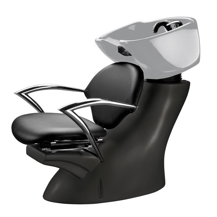 Eurostil LAVACABEZAS ‘STIL’NEGRO CON CERAMICA BLANCA