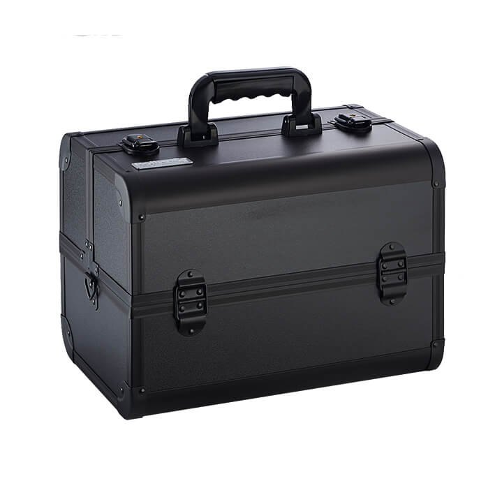 Eurostil MALETA ALUMINIO MAQUILLAJE NEGRA 35X23 5X24CM
