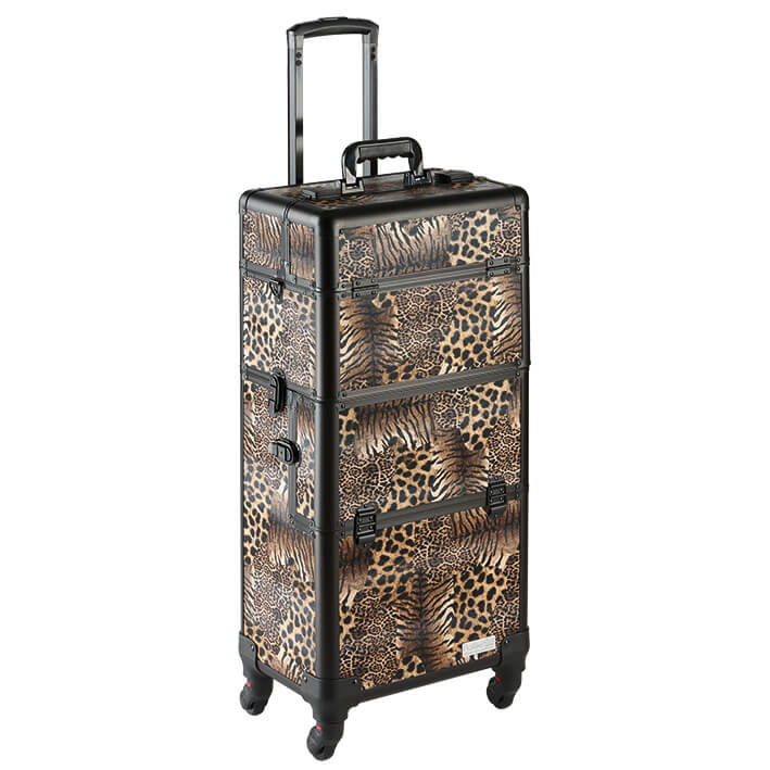 Eurostil MALETA TROLLEY 4 CUERP.LEOPARDO 37X24 5X70 5CM