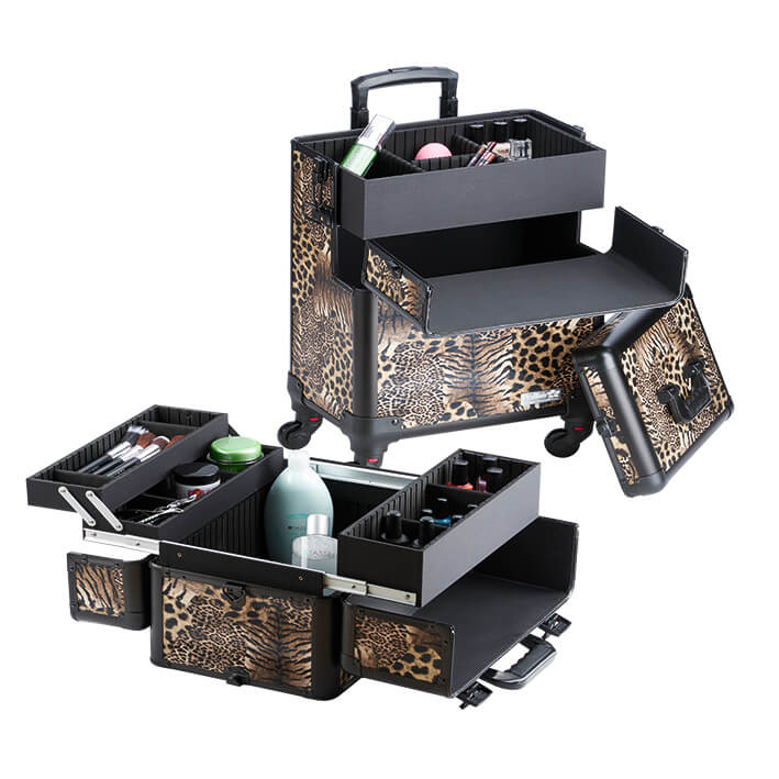 Eurostil MALETA TROLLEY 4 CUERP.LEOPARDO 37X24 5X70 5CM