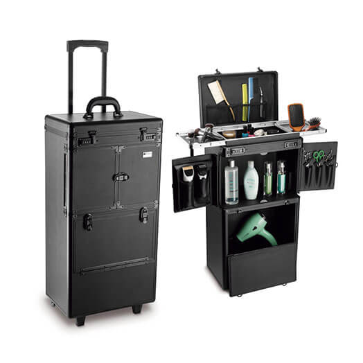 Eurostil MALETA TROLLEY VACÍA POLIPIEL PELUQUERÍA Y BARBERÍA