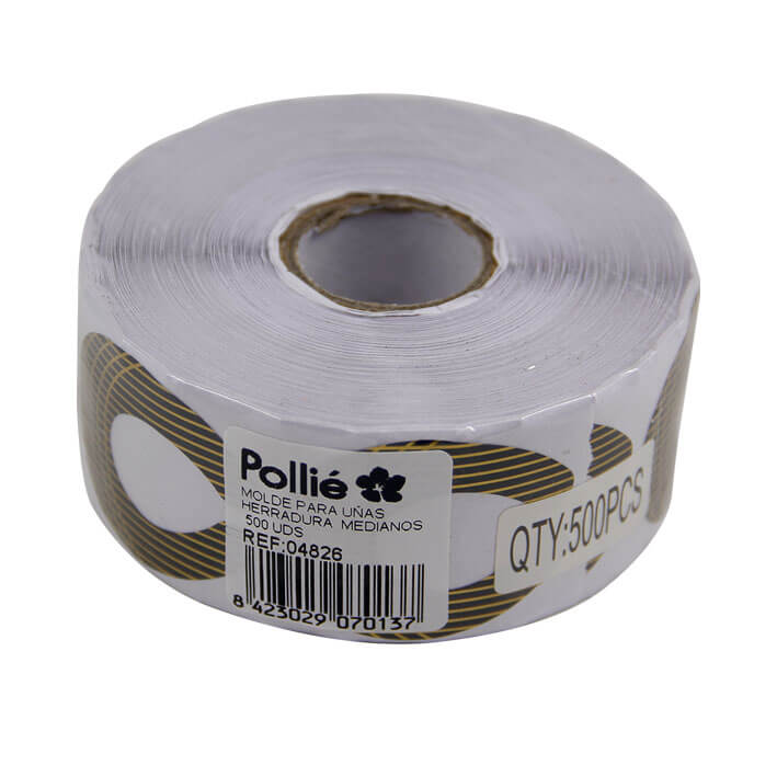 Eurostil MOLDE PARA UÑAS HERRADURA MEDIANOS 500 UDS