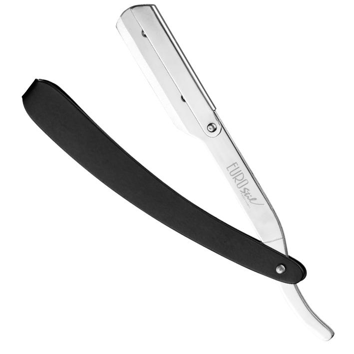 Eurostil NAVAJA AFEITAR METAL.HOJA CAMBIABL.MANGO NEGRA