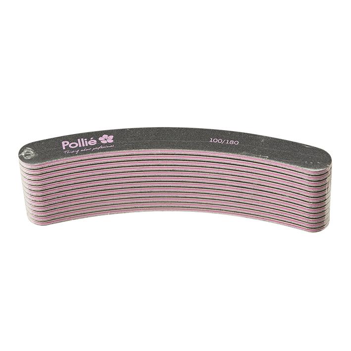 Eurostil PACK 12 LIMAS 100/180 NEGRA CURVA ACOLCHADA