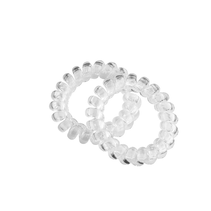 Eurostil PACK 2 GOMAS ESPIRAL GRANDE 55MM TRANSPARENTE