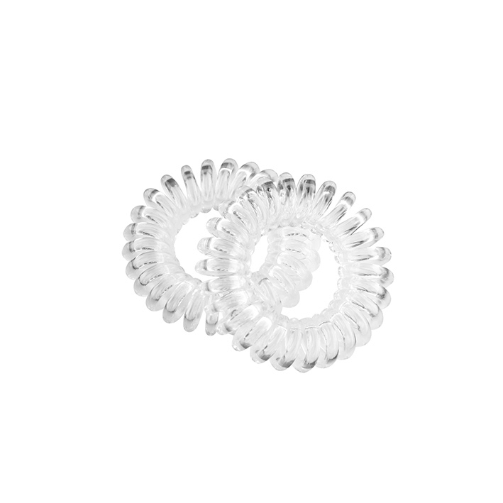 Eurostil PACK 2 GOMAS ESPIRAL MEDIANA 45MM TRANSPARENTE