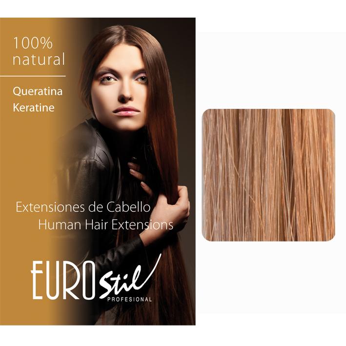 Eurostil PACK 20 EXT.REMY RUB.DORADO 7.3 CAB.NATUR.50CM