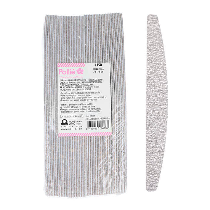 Eurostil PACK 48 RECAMBIOS LIMA MEDIA LUNA #150 ZEBRA
