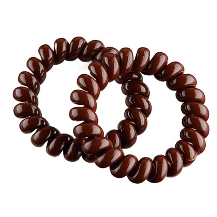 Eurostil PACK DE 2 GOMAS ESPIRAL GRANDE 55MM MARRON